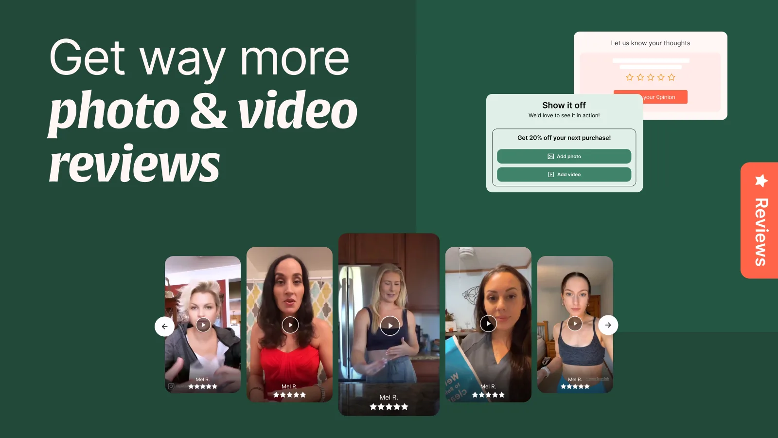 Collect more visual reviews with automated emails & review form