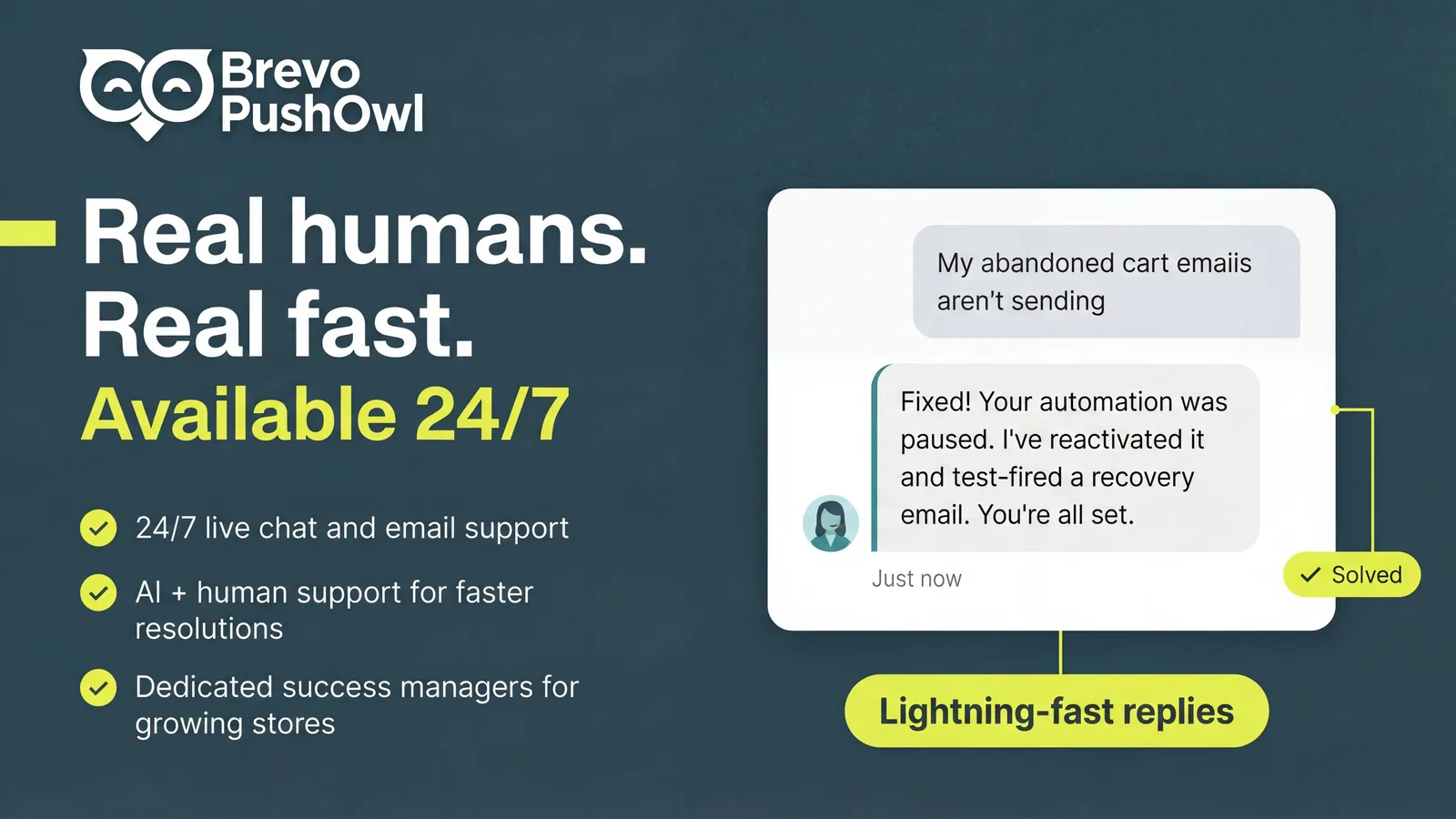 24/7 live chat support with under 4 minute response time